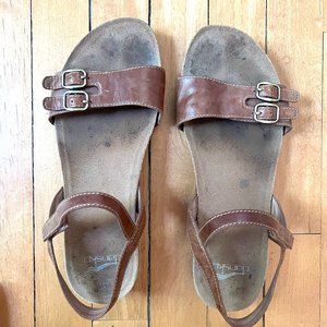 Dansko Rebekah Sandals, Brown/Caramel, Size 40